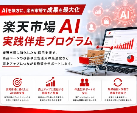 現役楽天コンサルが楽天市場へのAI活用法伴走します /chatGPT/楽天AI/AIで楽天効率化/AIで売上改善 イメージ1