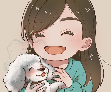 あなただけのための似顔絵アイコンを描きます オーダーメイドの似顔絵アイコンにしませんか？ イメージ2