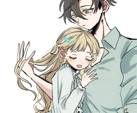 一枚絵描きます 丸みのある絵柄で一枚絵を描きます。 イメージ2