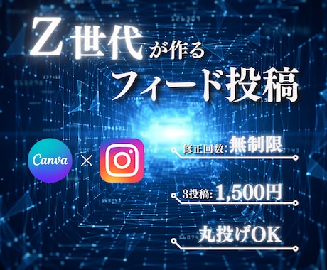 Instagramのフィード投稿を作成します 大学生が若い視点からサポートします。 イメージ1