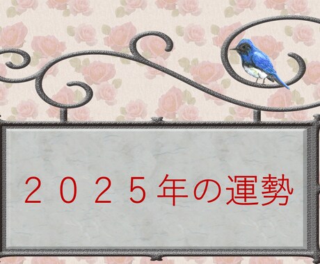 ２０２５年の運勢を占います 新しい年の「あなたの傾向」を知り「対策」を練りましょう。 イメージ1