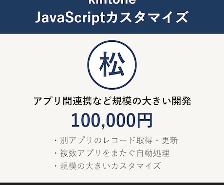 松：kintoneのアプリ間連携開発を承ります イメージ1