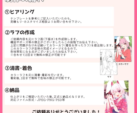 商用◎あなただけのイラスト・アイコンをお描きします 一枚絵からアイコン・ヘッダーまで幅広くご対応致します！ イメージ2