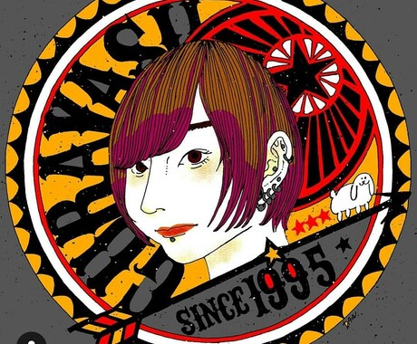似顔絵トータルデザインまでいたします 結婚式のウェルカムボード・SNSのアイコン等 イメージ2