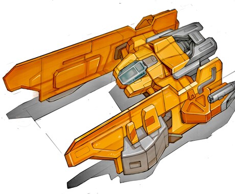 ラフ（落書き）、設定からオリジナルのメカを描きます 商用利用・著作権譲渡可能です！(別途オプション) イメージ2