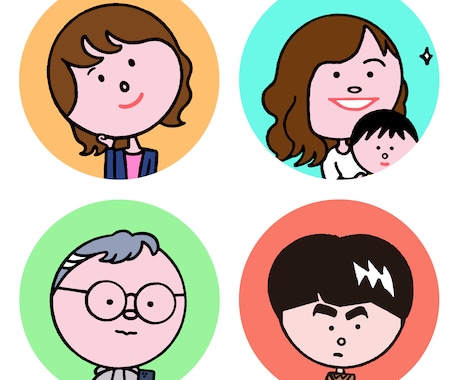 シンプルでポップな似顔絵描きます シンプルなタッチで雰囲気のある似顔絵をご提供いたします。 イメージ2