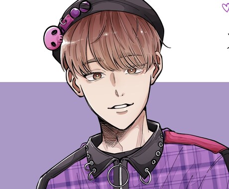 今流行りの男性イラスト描きます 1枚イラスト、アイコン描きます。 イメージ1