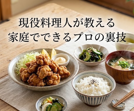 家庭でも簡単に飲食店の味にする裏技教えます イメージ1