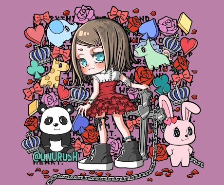 アイコン、サムネ、立ち絵等、様々なイラスト描きます SNS、Vtuberさん、ヘッダー、動画・配信、各種活動用◎ イメージ2