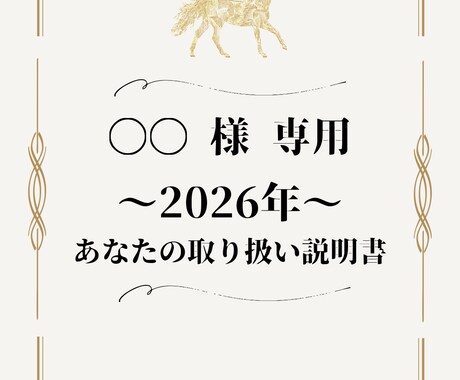あなたの【2026年取り扱い説明書】を作成します ◇生年月日と手相から占うあなたの運勢【1月までの特別価格】 イメージ2