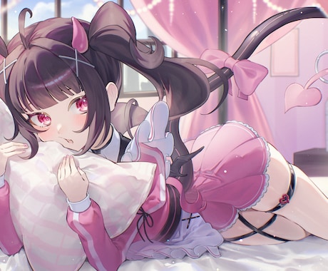 光と影の対比がきれいなイラストを制作します イメージ1