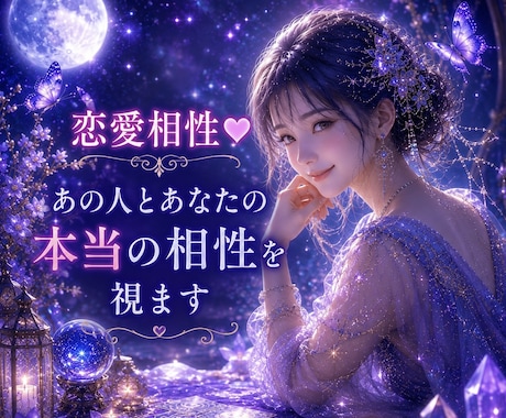 恋愛相性❤️ あの人とあなたの本当の相性を視ます なぜこんなに惹かれるの？二人の心の繋がりを読み解きます♥️ イメージ1