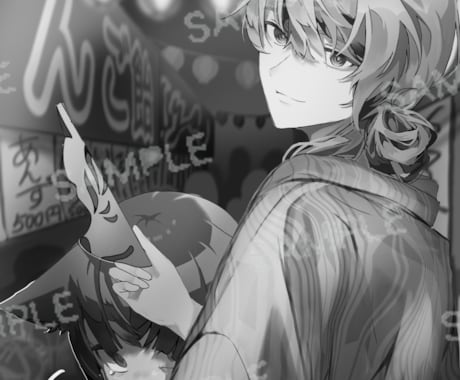 SNSアイコンから一枚絵までイラストを描きます イメージ1