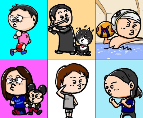 唯一無二！ゆるかわ似顔絵イラスト制作します SNSアイコン、プレゼント、名刺などにもおすすめ！ イメージ2