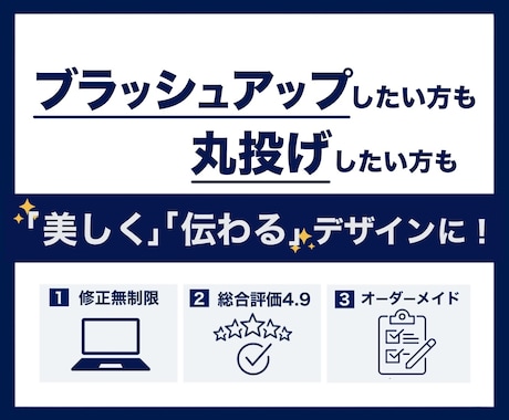 伝わるビジネス資料をデザインします 資料作成業務に時間を奪われてお悩みの方へ イメージ2