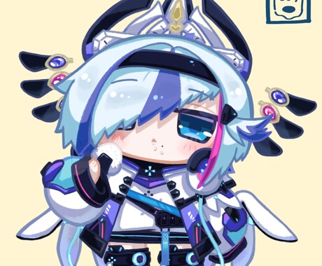 配信用SDキャラ素材【セミオーダー】つくります オリジナルのキャライラスト素材でもっと活動を広げたい方へ イメージ2
