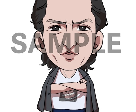 皆さんの写真から似顔絵キャラを作り出します ミニキャラから、リアル寄りまで、希望に添った似顔絵を描きます イメージ1