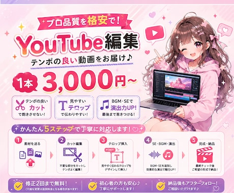 TikTok・リールのショート動画を編集します イメージ1