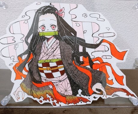 クールな女の子キャラアナログイラスト描きます 繊細でクールなイラスト描きます♪ イメージ1