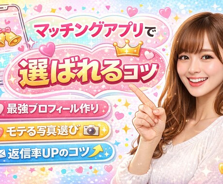 即レス｜マチアプで選ばれるコツ教えます 男性の皆さん！私がモテの秘訣教えちゃいます‼️ イメージ1