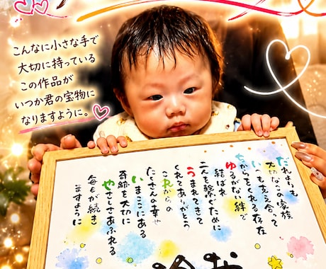 名前で伝える“ありがとう”涙が出たとの声あります 贈った方も贈られた方も笑顔になる特別な1枚お届けします イメージ1