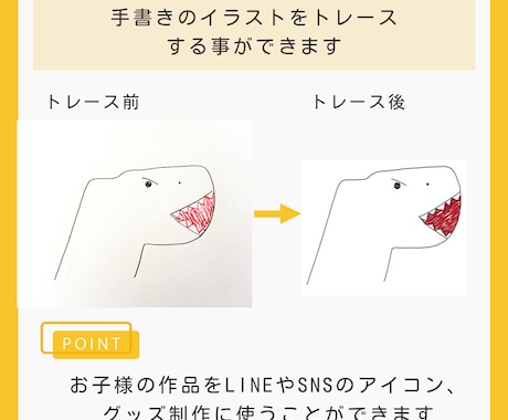 手書きイラスト・ロゴのAIデータ作成します イラレを使用して丁寧にトレース、データ化します イメージ2