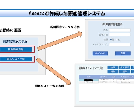 Accessでシステム開発を行います Accessで安心して使えるシステムを開発致します イメージ1