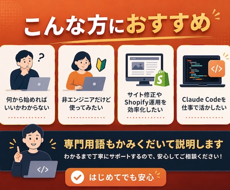 初心者向けClaude code教えます Claude Codeの導入・使い方を画面共有で教えます イメージ2