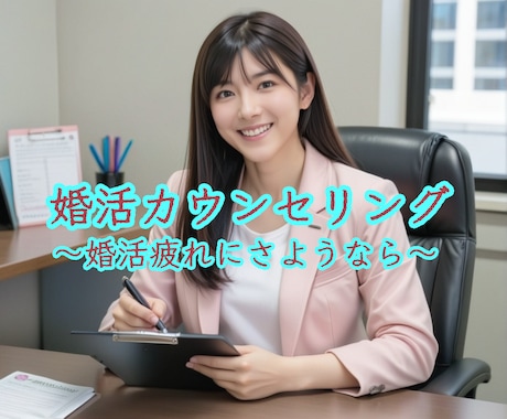 婚活疲れを防ぐ自分軸を一緒に作ります モヤモヤにさよなら。婚活の計画作成をサポート！ イメージ1