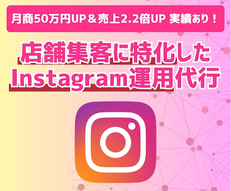 店舗集客に特化したInstagram運用代行します 店舗ビジネスをされている業者様向け！Instagram運用 イメージ1