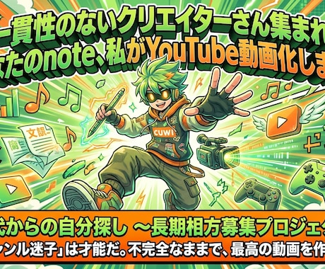 あなたの記事をYouTube動画化ます note・ブログ記事をYouTube動画化するサポート イメージ1