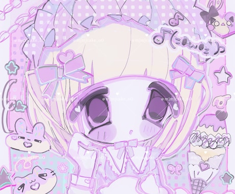 おまかせ☆簡易ゆめかわアイコン作成します わたしの感性でおえかきさせていただく簡易用のコースです！ イメージ2