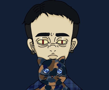 ポップで少しサイケ混じりの可愛い絵を提供します イメージ1