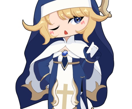 お手軽な値段で可愛い女の子のミニキャラ描きます かわいいアイコンが欲しい、そんなあなたに！ イメージ2