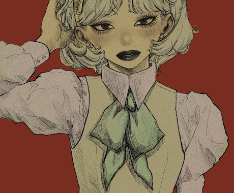 女の子のイラストかきます SNSのアイコンやホーム画、壁紙など！！ イメージ1
