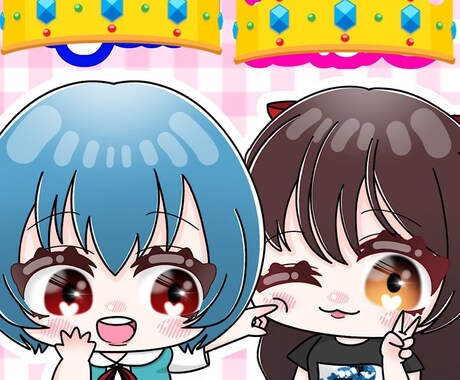可愛いアイコン、ミニキャラ描きます 可愛いアイコンひとついかがですか？ イメージ1