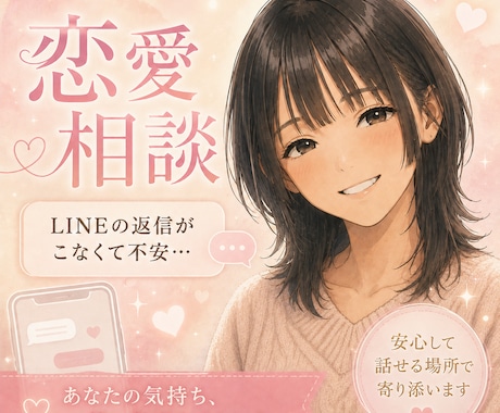 追いLINEしたくなる「今」の不安に寄り添います ボイスサンプルあり。連絡を待っている時の苦しさを受け止めます イメージ1