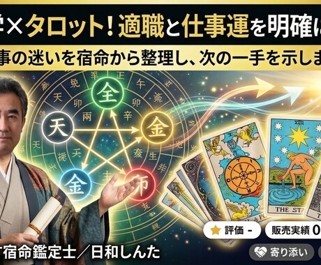 算命学×AI！適職と仕事運を明確にします 仕事の迷いを宿命から整理し、次の一手を示します イメージ1