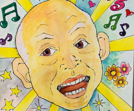 お写真を元に水彩で似顔絵を描きます 恋人や家族へのプレゼントや記念にどうぞ。 イメージ2
