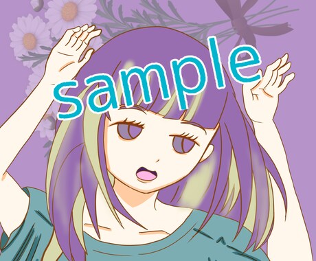 アイコンイラスト 夢絵 描きます アイコンに使用のイラストなど承ります！ イメージ2