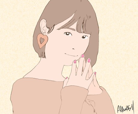 写真からイラスト風似顔絵アイコン描きます アイコンを変えて気分転換したい時などにご利用ください。 イメージ1