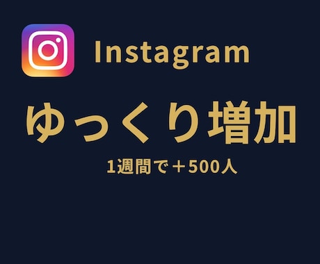 インスタのフォロワーを1週間で500人増やします ⭐徐々にフォロワーを増やしたい方に最適なサービスです⭐ イメージ1