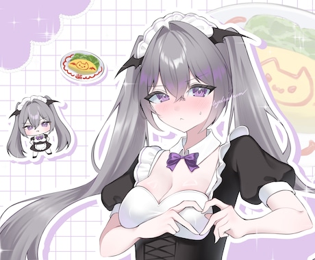 商用料金込み￤立ち絵、一枚絵などかわいく描きます アイコン、キービジュアル、ファンクラブ用、グッズ等 イメージ2