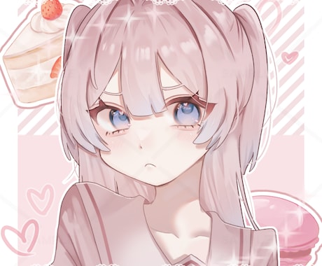 ふんわりかわいいイラストを描きます 無料で何度でも修正可能！理想の雰囲気に近づける！ イメージ2