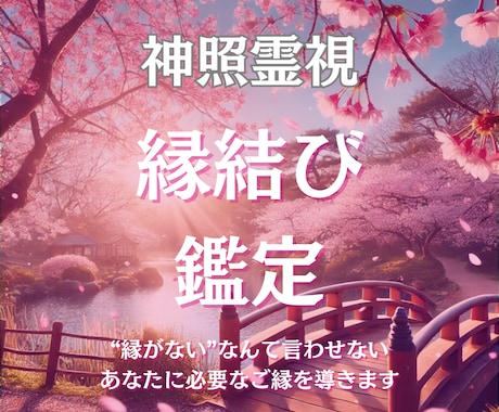 恋を実らせたい引き寄せる縁結びを霊視で占います “縁がない”なんて言わせない。あなたに必要なご縁を導きます。 イメージ1
