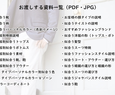 男性16パーソナルカラー・骨格・顔タイプ診断します ビジネス・プライベートにも！外見コンサルでできる男になる イメージ2