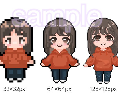 ドット絵ミニキャラ制作します やわらかくてかわいい雰囲気のドット絵ミニキャラをお描きします イメージ1