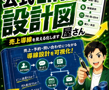 成果につながる！公式LINEの設計図作成します 成果の9割は設計で決まる。売上導線を見える化します イメージ1