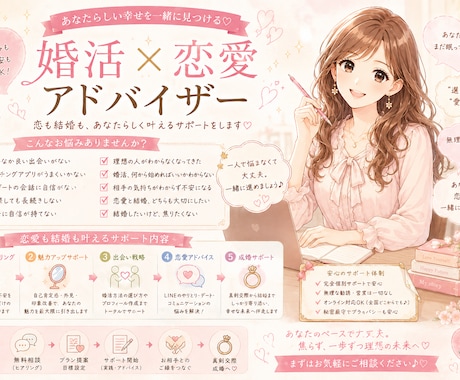 理想のパートナーを作るサポートをします 多方面の豊富な経験から個人に合ったアドバイスを イメージ1