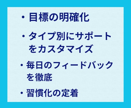 21日間 習慣化サポート/目標に向けて伴走します もう先延ばしグセやめよう/プロコーチによる習慣定着コーチング イメージ2